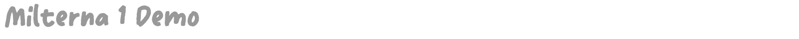 Milterna font preview